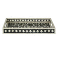 Yari Bone Inlay Tray Black/White