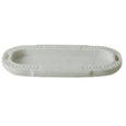 Zara Marble Tray White natural stone decorative tray with etched border