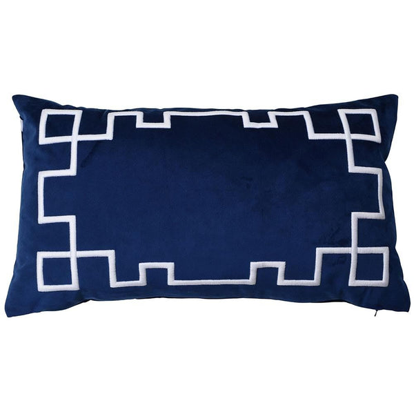 Palm Springs Navy Rectangle Cushion