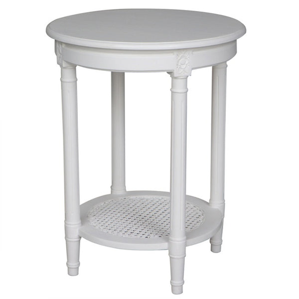 Polo Occasional Round Table White