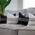 Shell Kauri Cluster Black & Beige Lumber Cushion