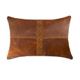 Leather Cross Lumber Cushion
