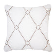 Diamond Dot White Cushion 50cm