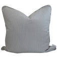 Silver/Grey Classic Ticking Stripe Cushion