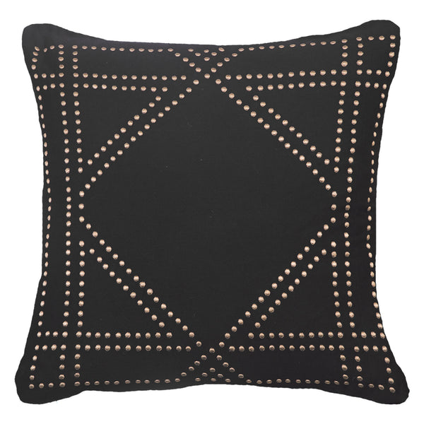 Dot Frame Black Cushion 55cm