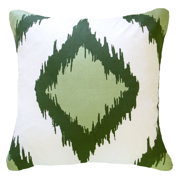 Inner Ikat Solitaire Emerald Cushion 55cm