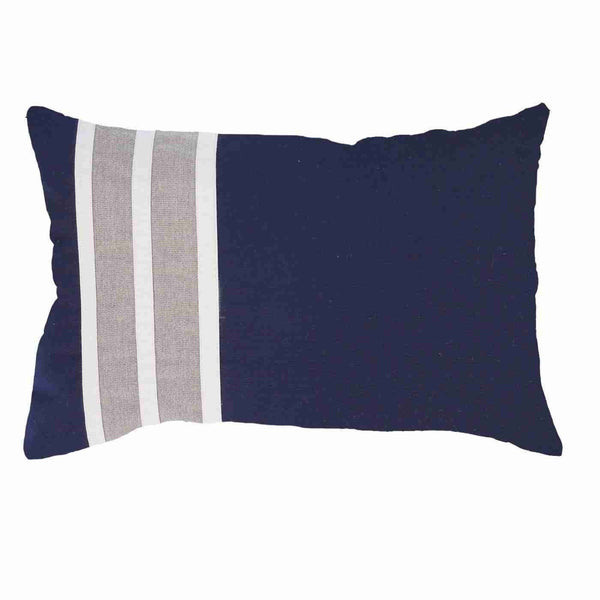 Outdoor Regent Stripe Navy Lumber Cushion