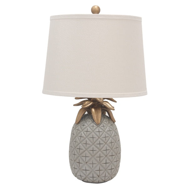 Pineapple Pale Grey Table Lamp