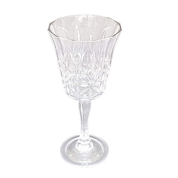 Acrylic Crystal Cut Wine Glass
