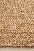 Basketweave Natural Rug