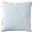 Sky blue 50cm cushion with white piping in heavy cotton canvas