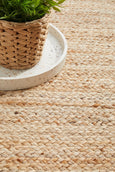 Bondi Natural Rug closeup of texture 