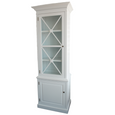 Lexington One Door Glass Display Cabinet White