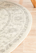 Parker White Rug Round