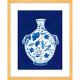 Indigo Porcelain Vase Print #01
