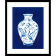Indigo Porcelain Vase Print #02