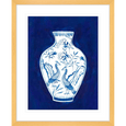 Indigo Porcelain Vase Print #02