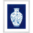 Indigo Porcelain Vase Print #02