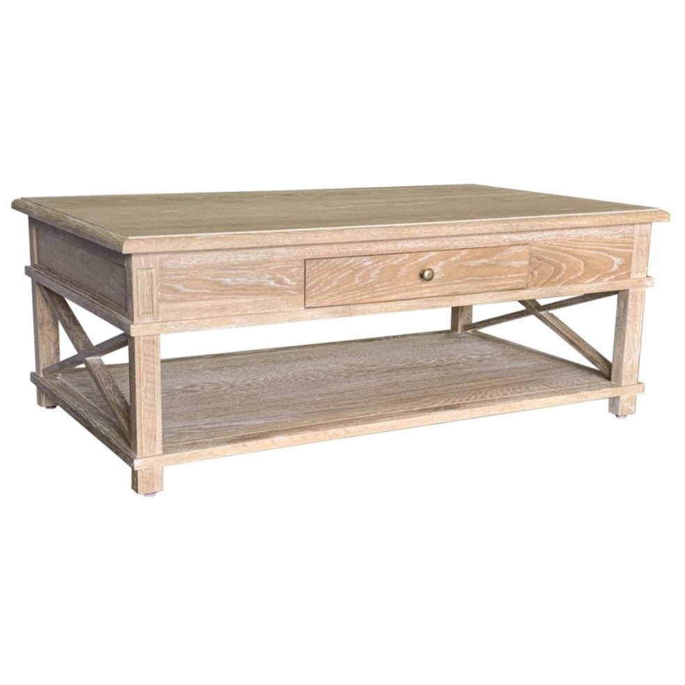 Long Island Coffee Table White Wash Oak