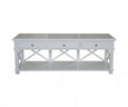 Long Island Entertainment Unit White 154cm