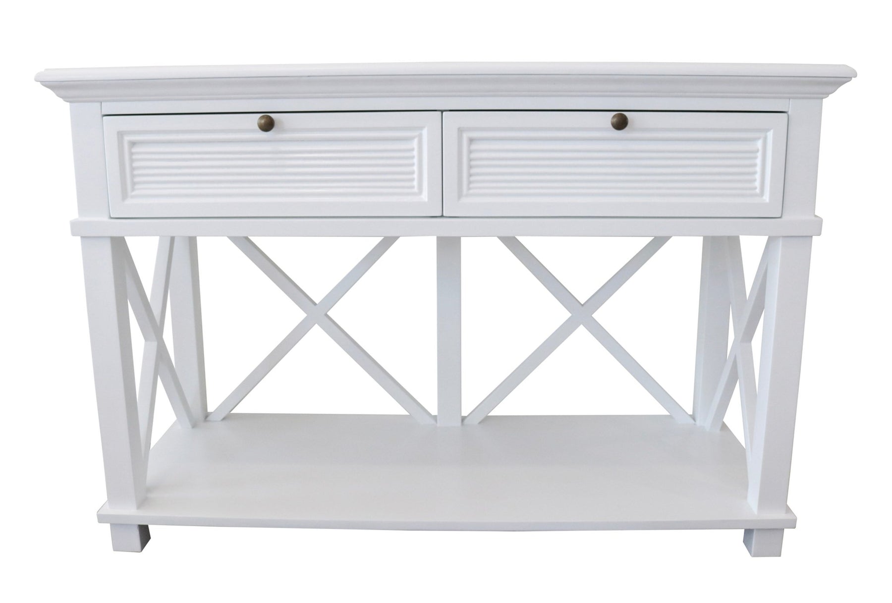 Hampton Console Table Haven Console 2 Drawer White