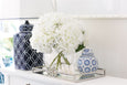 Hydrangea in Phoebe Sphere Vase White