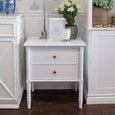 Kendall Bamboo White Side Table