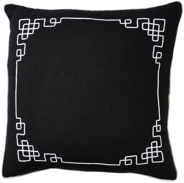 Linen Bedford Black Cushion
