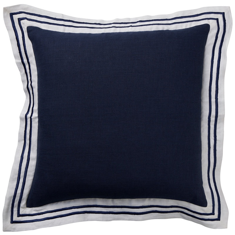 Linen Navy Milano Cushion 50cm