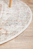 Isabella Silver Round Rug