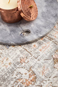 Isabella Silver Round Rug