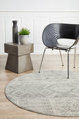 Avery Rug Silver Round