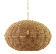 Montego Rattan Pendant  Oval