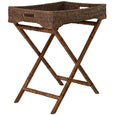 Plantation Butlers Tray Antique Brown Side View 