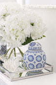 Hydrangea in Phoebe Sphere Vase White