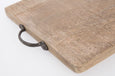 Rectangle Wood Serve Board With Iron Handle