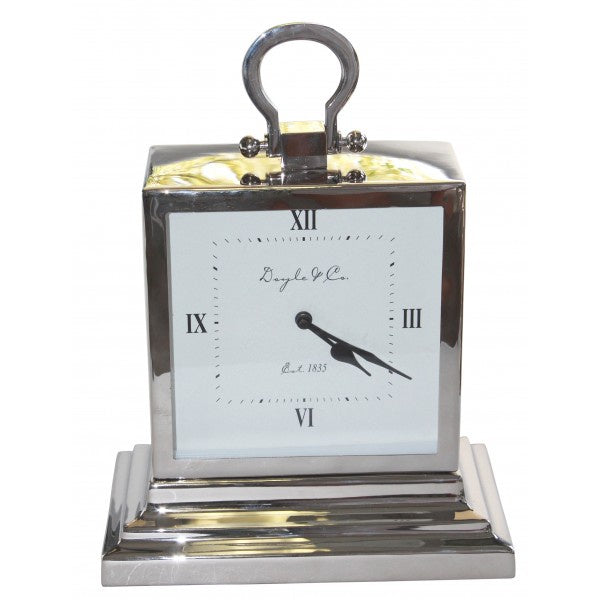 Vertical Rect Clock Stepped Base Large