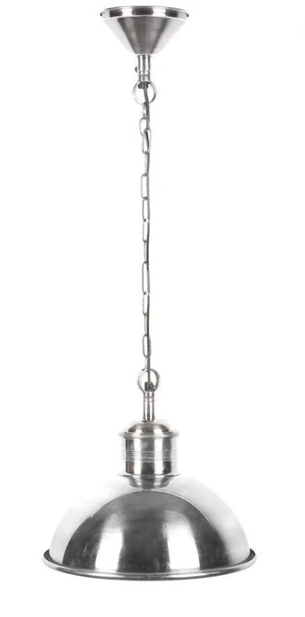 Boston Dome Ceiling Pendant Silver