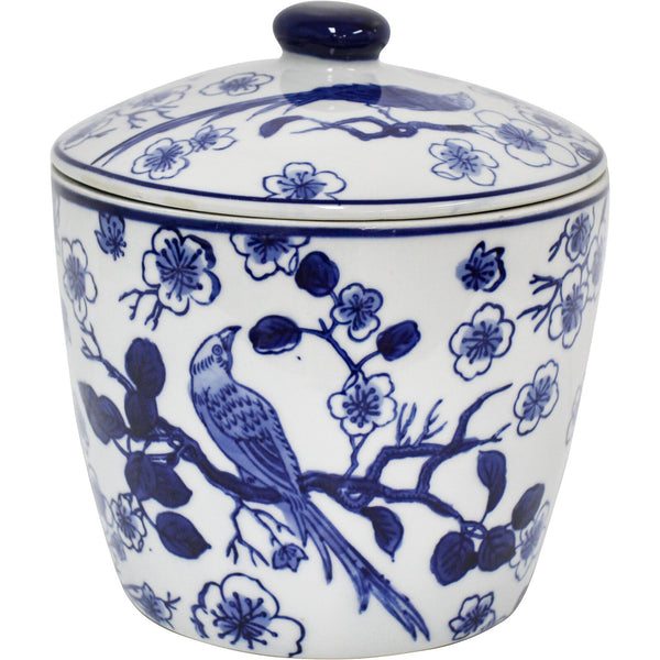 Cannister/Planter Bird & Blossom