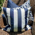 Capri Navy Outdoor Cushion Cover