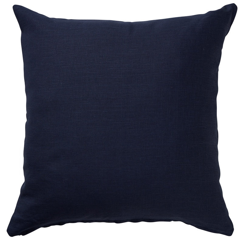 Linen Navy Cushion