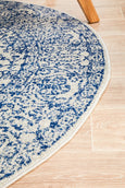 Eve Blue Rug Round