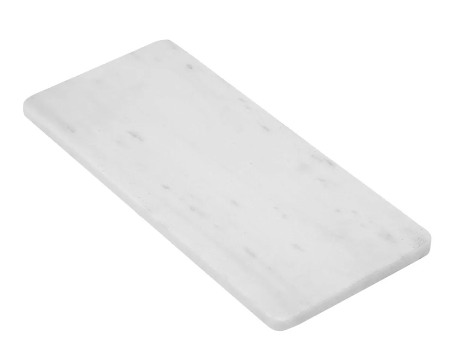 Graze Marble  Board Rectangle White