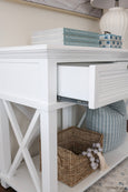 Haven Console 2 Drawer White