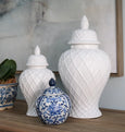 Weave Ceramic Temple Jar Small