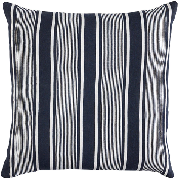 Linen Capri Stripes Navy Cushion 55cm