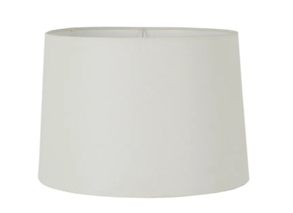 Linen Drum Lamp Shade Small Ivory