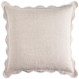 Linen Scallop Sand Cushion