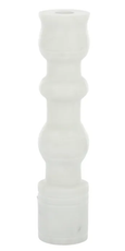 Marble Candleholder White 25cm