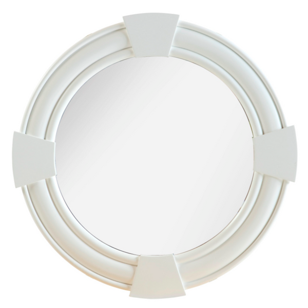 Porthole Mirror White